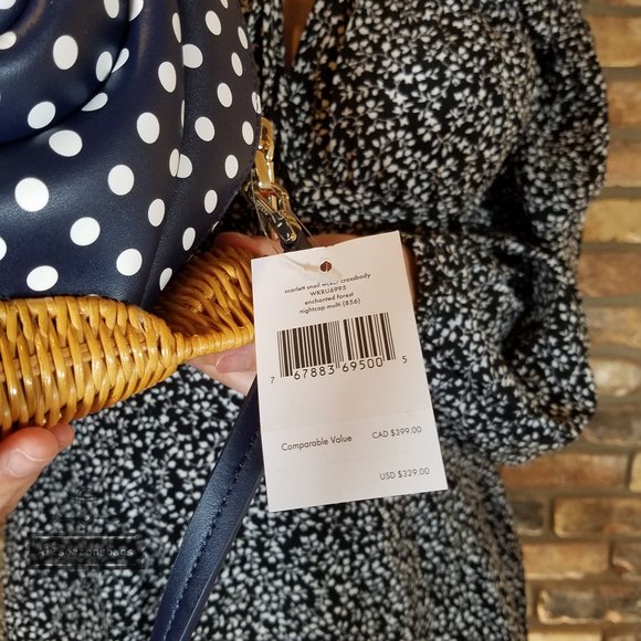 kate spade Bags Kate Spade Enchanted Snail Forest Wicker Crossbody